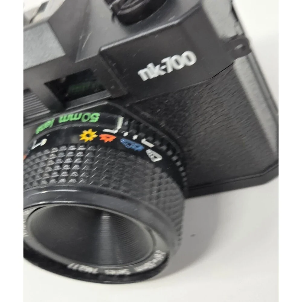 Ninoka NK-700 35mm Film Camera 50mm Lens w/ Case & Manual Parts Repair